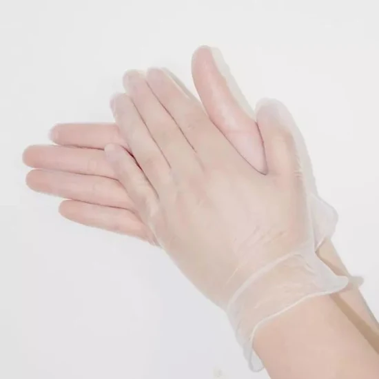 Powder Free PVC Disposable Gloves Clean Transparent Powder Free Vinyl Gloves